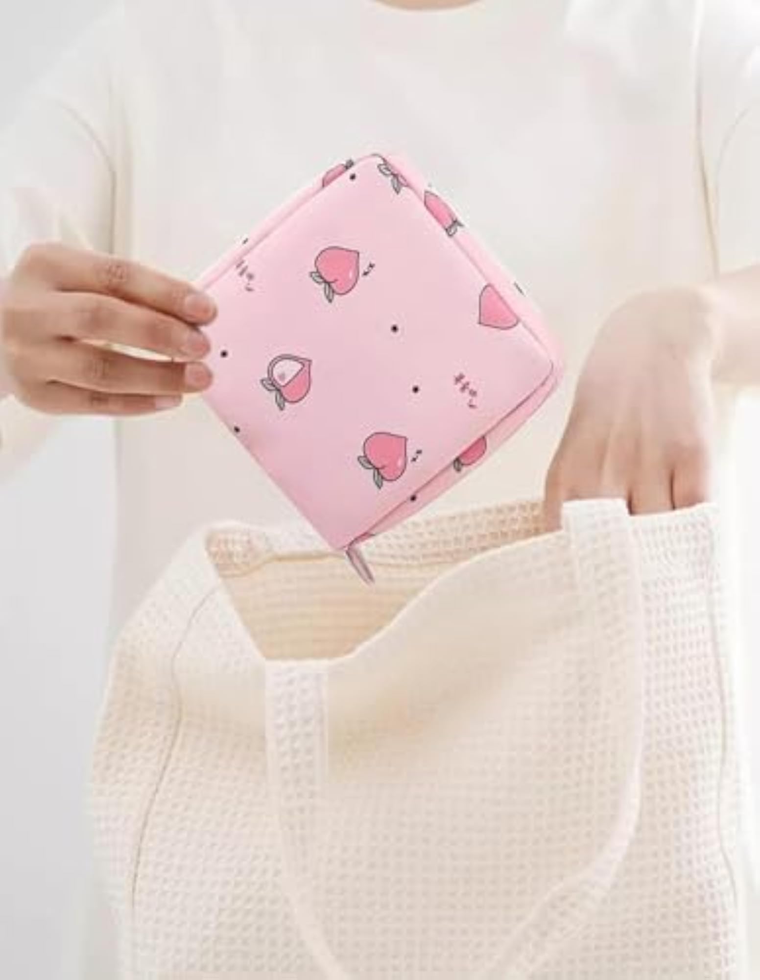 Mini Travel Pouch for Makeup & Accessories Organizer, Sanitary Napkin Bag